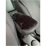 Resim Yumuşak Peluş Kol Dayama Kolçak Minderi Siyah 