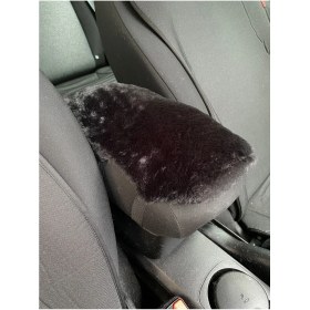 Resim Yumuşak Peluş Kol Dayama Kolçak Minderi Siyah 