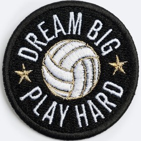 Resim Voleybol Patch: Dream Big Play Hard 