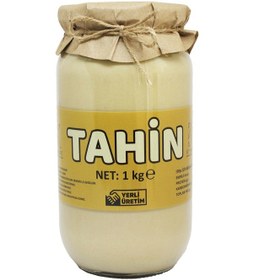 Resim Laçoko Şekersiz Vegan İnce Öğütülmüş Susam Tahin Cam Kavanoz 1 KG 