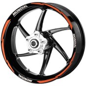 Resim Deeb Mondıal Jant Şeridi Reflektif Turuncu Beyaz Model S N11.35560 