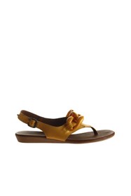 Resim Bueno Shoes Sarı Deri Kadın Parmak Arası Sandalet 01wu7409 