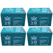 Resim Ortec 12v 14 Ah 4'lü Set Elektrikli Motosiklet AKÜSÜ 2025 Volta Vsm Vsc 