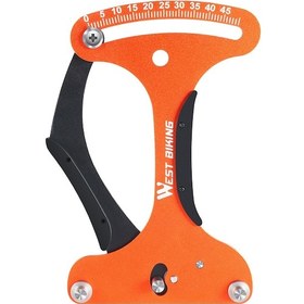 Resim West Bıkıng Bisiklet Jant Tansiyometresi Bisiklet Tansiyon Kalibratörü Tansiyometre Alüminyum Alaşım Bisiklet Tekerlek Tamir Aracı 