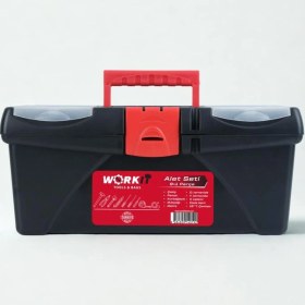 Resim Workit 16" Takım Çantalı Alet Seti - Pense/tornavidalar/kontrol Kalemi/kurbağacık/çekiç/metre/m.bıçağı/bant 