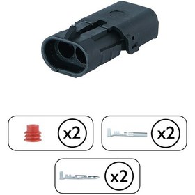 Resim Geri Vites Soketi Dişi 2 Pin Kablosuz 
