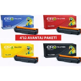 Resim Ero Print TN-279 / Brother DCP-L3520CDW İçin 4 Renk Muadil Toner Set 
