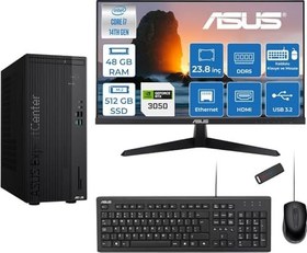 Resim Asus Expertcenter D501MER Intel® Core™ İ7-14700 48GB Ddr5 512GB SSD 6GB/RTX3050 Freedos +23.8" 120Hz Monitör Mini Tower Masaüstü Bilgisayar 238WD501MER23F17+ZETTAUSBBELLEK 