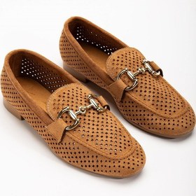 Resim Aska Shoes 401 Süet Delikli Günlük Kadın Babet 001 