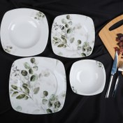 Resim Aryıldız Folia Kare 24 Parça 6 Kişilik Yemek Takımı 
