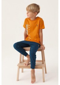 Resim U.s. Polo Assn.1717 Lisanslı Graphic Erkek Çocuk Pijama Takımı 001 