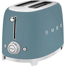 Resim Smeg 50's Style Storm Blue Kettle-1x2 Ekmek Kızartma Makinesi ve Filtre Kahve Makine Seti 
