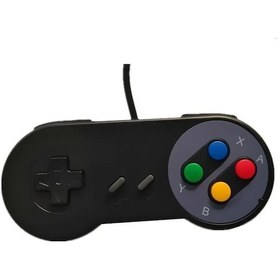 Resim Black-1pcs Kablolu Süper Usb Denetleyici Gamepad Joystick Nintendo Snes Oyunları Windows Pc Mac Bilgisayar İçin Klasik Joypad 