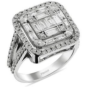 Resim Pirnus Diamond Baget Yüzük 14 Ayar Altın Gramı : 6.03 