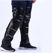 Resim Motosiklet Diz Pedleri Açık Sıcak Rüzgar Geçirmez Bisiklet Kırmızı - Siyah 