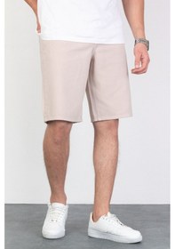 Resim Erkek Rose Pink Baggy Fit Rahat Kesim Pamuk Loose Jeans Şort Martin-Rose Pink 001 