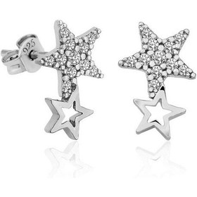 Resim Caelo Gümüş Yıldız Kayması Kadın Küpe 