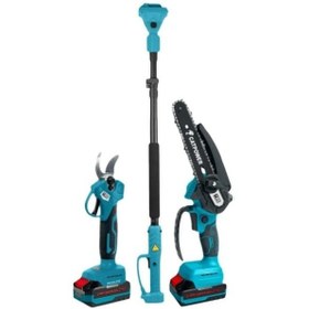 Resim Catpower Cat1520 Kömürsüz Akülü 2li Set 20v.2,0ah (Dal Budama+ Zincirli Testere) 