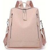 Resim Fochsia Kadınlar İçin Pembe Hafif Büyük Kapasiteli Sırt Çantası Seyahat Günlük Kullanım Pembe 