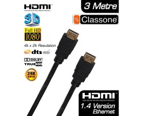 Resim Classone CHDMI-3MT 1.4v 3 Metre HDMI Kablo 