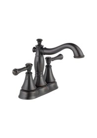 Resim Cassidy Bronz Banyo Bataryası, Merkez Set Banyo Bataryası, Banyo Lavabo Bataryası, Metal Tahliye Montajı, Venedik Bronz 2597lf-rbmpu Açık Bej 