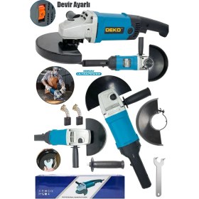 Resim Deko Turkey Büyük Boy Devir Ayarlı Taşlama Makinesi 180MM- 4000W Jet Metal Kesici Taşlama Makinesi 