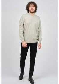 Resim Ida Erkek Lambswool V Yaka Kazak 0593130 Gri Gri 