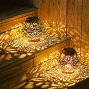 Resim 1 adet Dış Mekan Güneş Feneri ile Zengin Çiçek Deseni - 13.97x23.11cm Güneş Enerjili Yolu Aydınlatma, Pil Çalıştırma, Bahçe, Patio ve Dış Mekanlar için Dayanıklı, Güneşli Dış Mekan Dekorasyonları, Patio Aydınlatması, Canlı Aydınlatma, Güneş Enerjili 