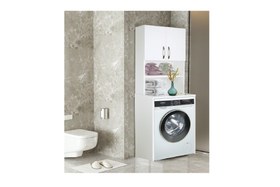 Resim BİCABİN ÇAMAŞIR MAKİNESİ BÖLMELİ BANYO DOLABI 