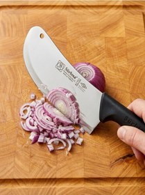 Resim Sürmene Et Tavuk Kemik Soğan Doğrama Satırı 29 Cm Keskin Çelik Uzman Mutfak Satır Sürbisa 61702 Siyah 