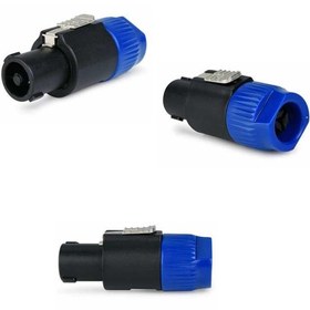 Resim Gold Audio SJ1202 Speakon Jak Konnektör 4 Pinli Spekon Erkak Jak 