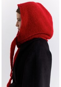 Resim Manuka Soft Dokulu Bağlamalı Başlık Kırmızı Aw25spk00003-30 Kırmızı 