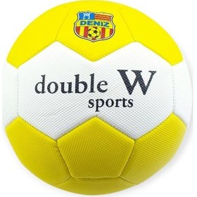 Resim Futbol Topu Dikişli 420 Gr No:5 - Fb-660-sarı Sarı 