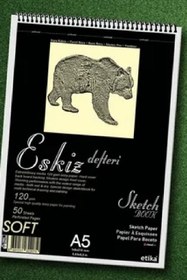 Resim Sketch book A5 120 Gr. 50 Yaprak Eskiz Defteri Spiralli 
