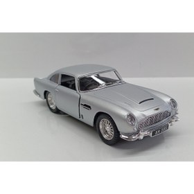 Resim Kinsmart Dianomi 1 38 ASTON MARTİN DB5 13 cm ÇEK BIRAK METAL ARABA gri 