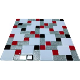 Resim MozaiKristaL Mutfak Tezgah Arası ve Yaşam Alanlarının Tüm Yüzeyleri Için Kristal Cam Mozaik. File Karo ÖLÇÜSÜ:30X30 Cm. ( 1 M2 FİYATIDIR ) 