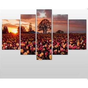 Resim Laleler Kanvas Tablo 140x80cm 