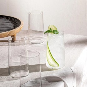 Resim Chakra Arletta Meşrubat Bardağı 540 ml 4'lü Set Transparan 