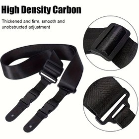 Resim Hızlı Çıkış Klipsi ile Ayarlanabilir Gitar Askısı, 5.0cm Genişlik, 113.0-180.01cm Uzunluk, Naylon Malzeme, Folk Gitar, Elektrik Gitar ve Bass için Uygun - Siyah, Kırmızı ve Kahverengi Renklerde Mevcuttur 