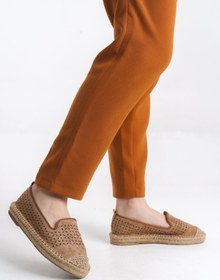 Resim FEMME Kadın Espadril Düz Topuk Taş Detaylı Günlük Ayakkabı Lola 