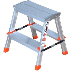 Resim Kanat Alüminyum Çift Çıkışlı Katlanabilir Merdiven 