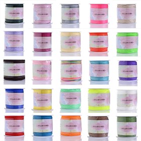 Resim 100M Rulo Naylon Beading Cord, DIY Püsküller, Çin Düğümü, Shamballa Bileklik, Örgü El Sanatları için 0.8mm Esnek Olmayan Makrama Dizisi 