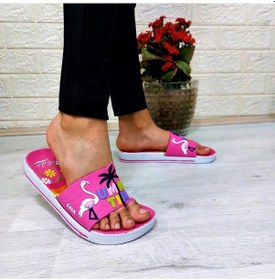 Resim Calx 319 Pembe-beyaz 3d Baskılı Kız Çocuk Terlik Pembe - Beyaz 