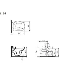Resim Bocchi Fenice Asma Klozet Mat Antrasit 1166-020-0128 Kapak Hariç 