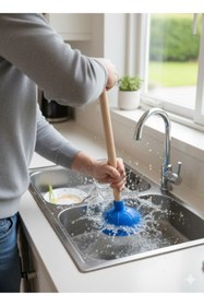 Resim Saban Mavi - Klozet, Banyo ve Lavabo Gider Açma Pompası 