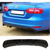 Resim Vw Jetta Mk6 R Difüzör Piona Black Çıkıssız 2010 - 2014 Abs 