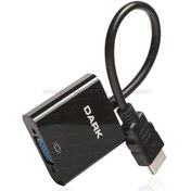 Resim Dark Hdmı To Vga Ve Ses Dijital Analog Dönüştürücüsü (Dk-Hd-Ahdmı 