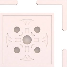 Resim Motifpiyer Tavan Spot Göbek KENARLI-KARE-54-60X60 L-Dis Citali 