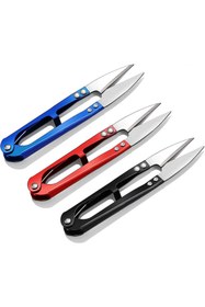 Resim Yayke Metal Balıkçı Makası Yaylı Otomatik Sistem Ağ Makası Iplik Temizleme Makası Outdoor Kamp Balıkçılık 