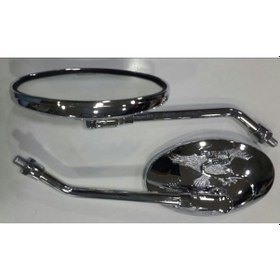 Resim Motosiklet Aynası Takım 124 Kartal Desenli 10Mm Chopper Kt 125 15 (531400840) 